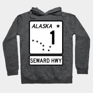 Alaska Highway Route 1 One Seward Highway AK Hoodie